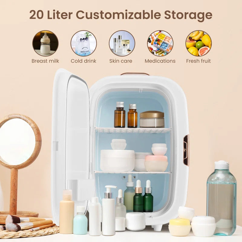 EasyinBeauty Portable Countertop Mini Fridge