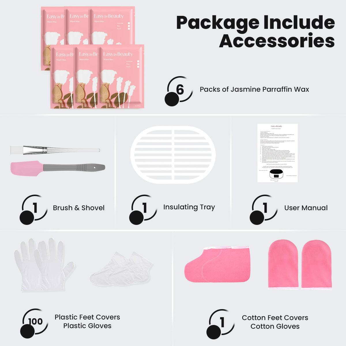 EASYINBEAUTY Paraffin Wax Machine Black 3000ml