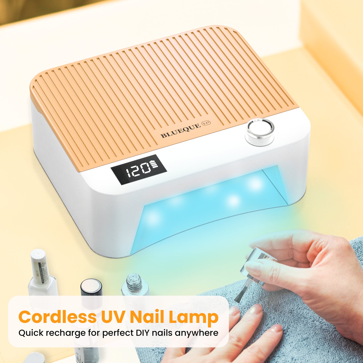 Cordless UV LED Nail Lamp- Orange