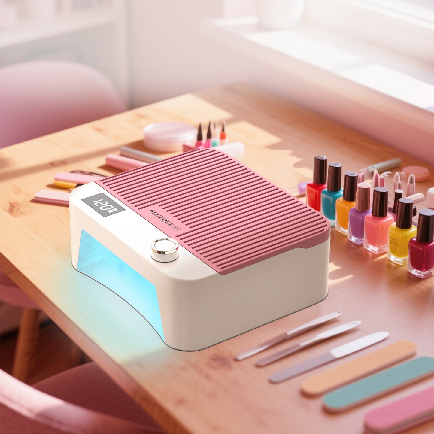Cordless UV LED Nail Lamp - Pink