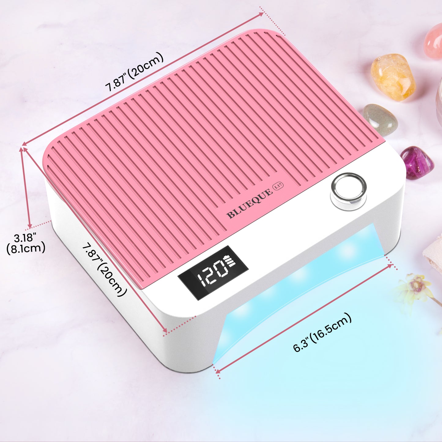Cordless UV LED Nail Lamp - Pink