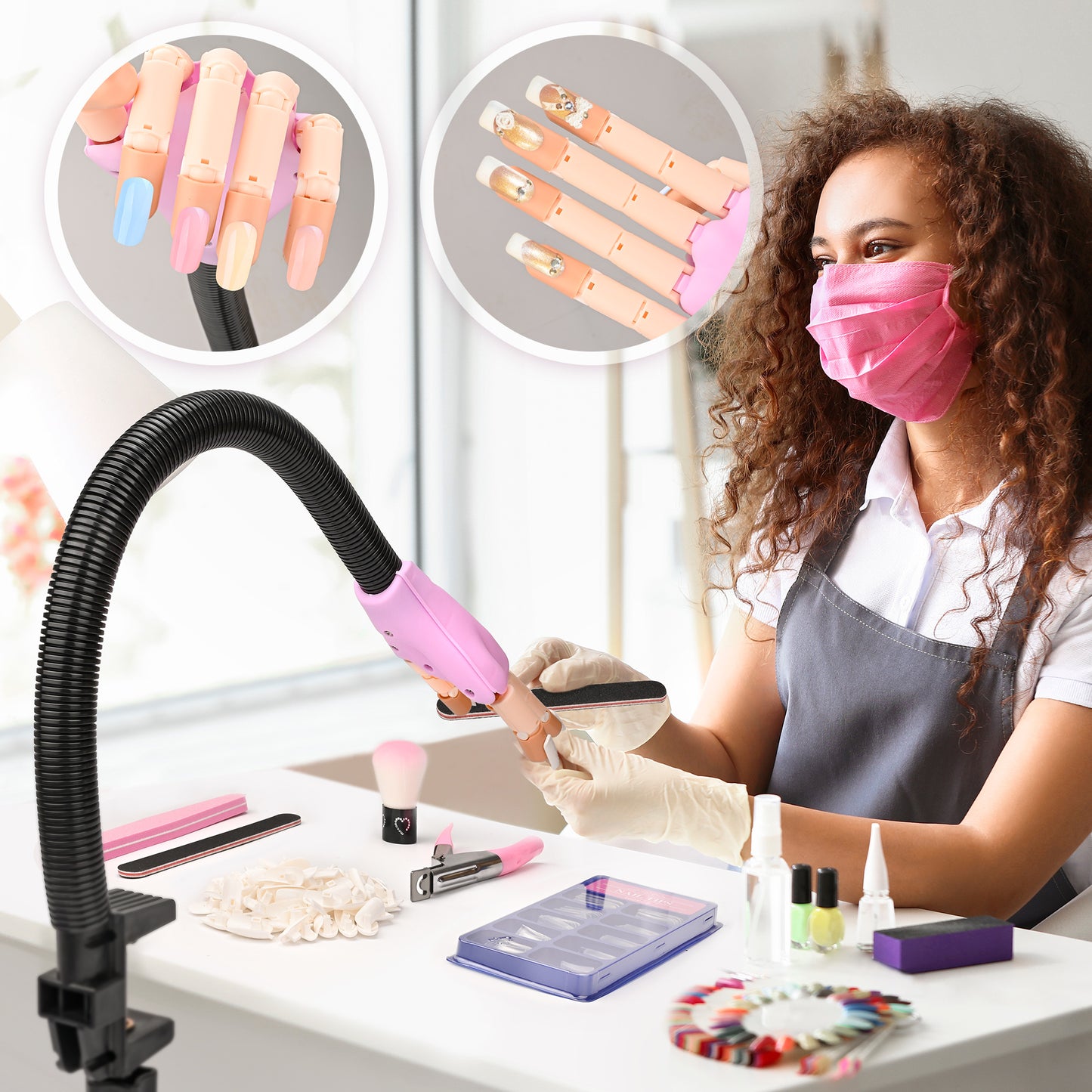 EasyinBeauty Nail Practice Hand