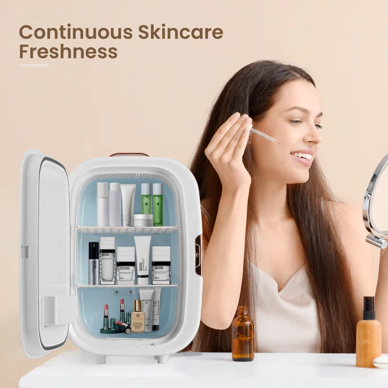 EasyinBeauty Portable Countertop Mini Fridge