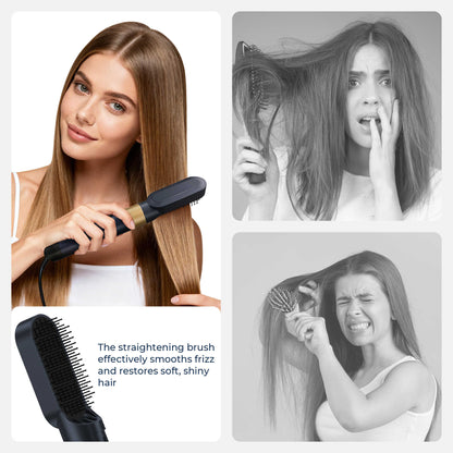 5 in 1 Blow Dry Brush | Multi Hair Styler for All Hair Lengths - Golden Blue