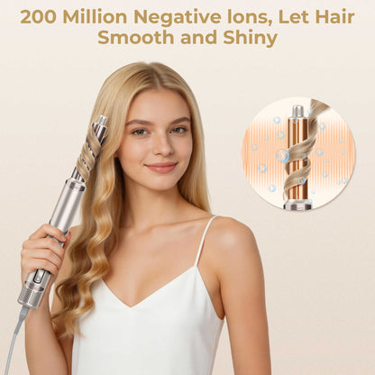 8-in-1 Hot Air Styling Brush Ions Hair Styler