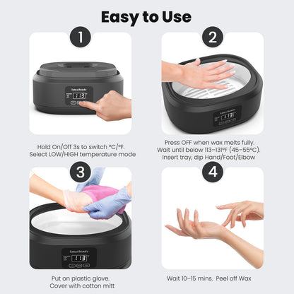 EASYINBEAUTY Paraffin Wax Machine Black 3000ml