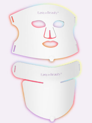 EASYINBEAUTY 2-IN-1 Set Red Light Therapy Mask for Face & Neck
