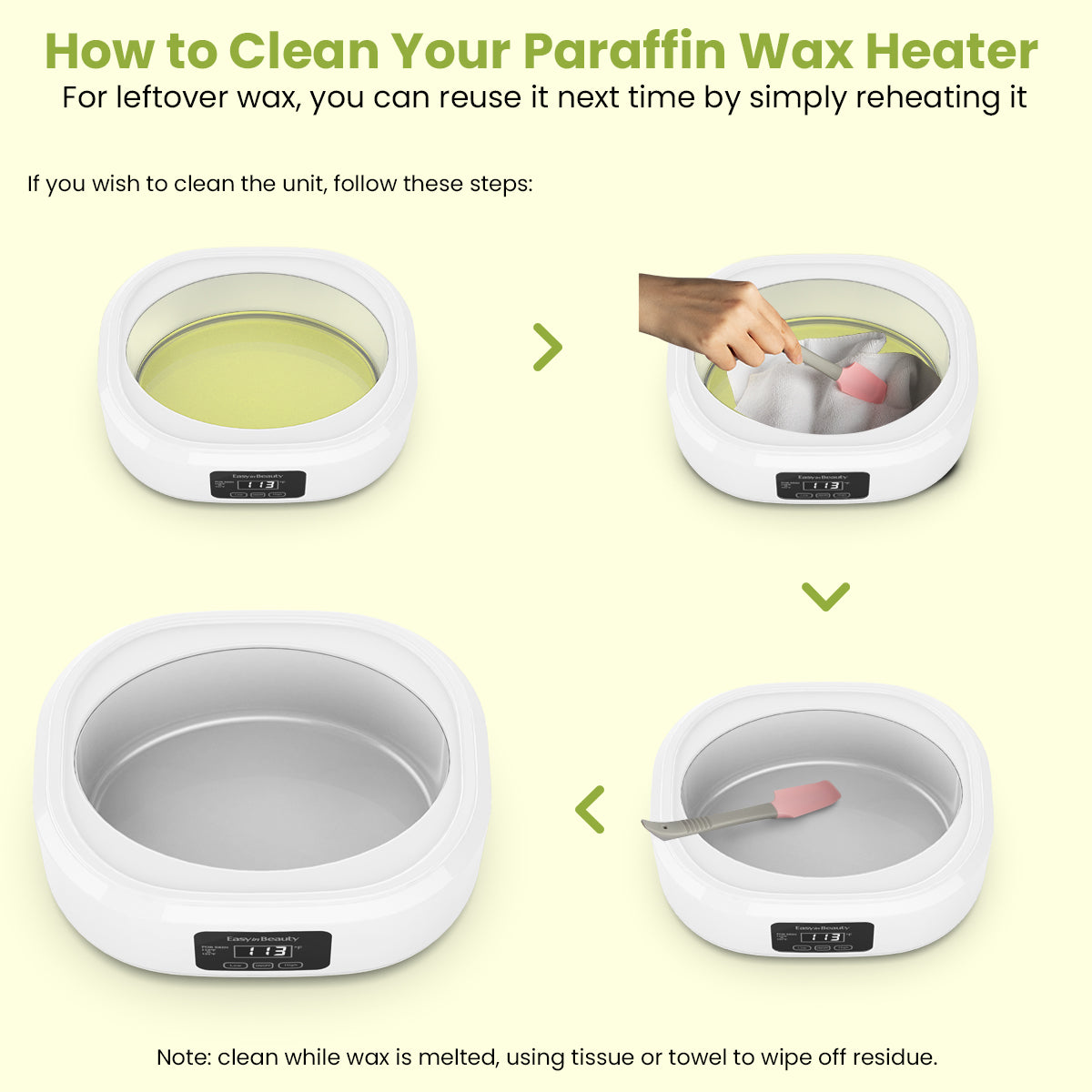 EASYINBEAUTY Paraffin Wax Machine 3000ml