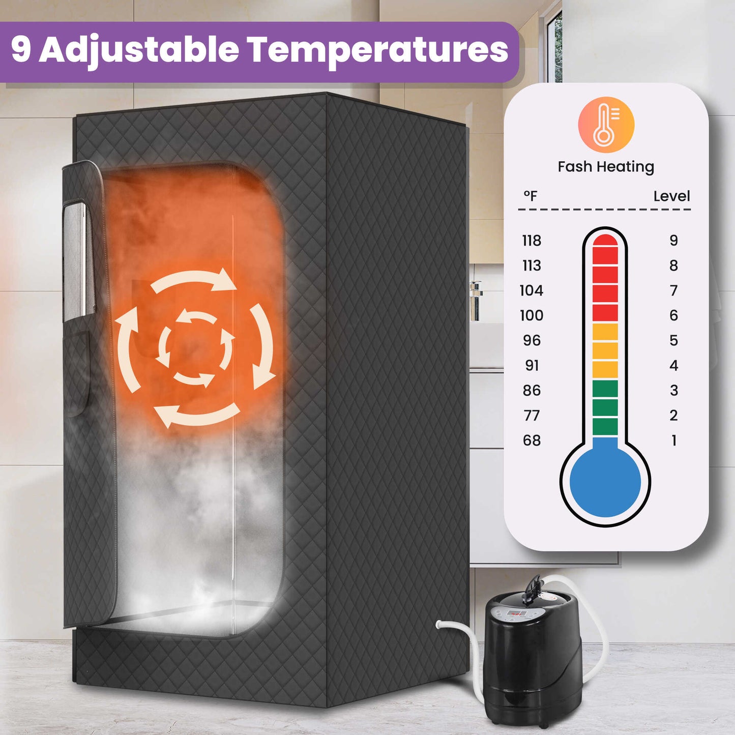 Portable Steam Sauna for Home