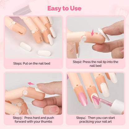 EasyinBeauty Nail Practice Hand