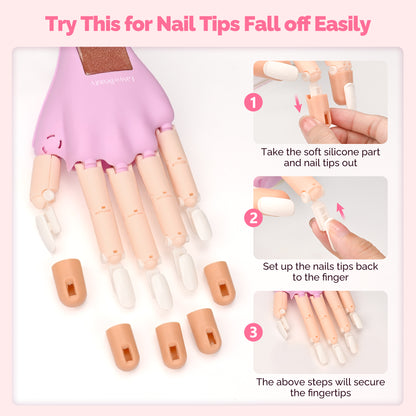EasyinBeauty Nail Practice Hand